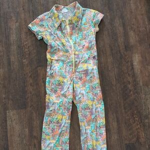 Colorful Floral Women's Jumpsuit